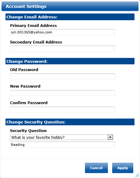 How do I change my account information or get help?
